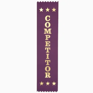 Competitor award ribbons