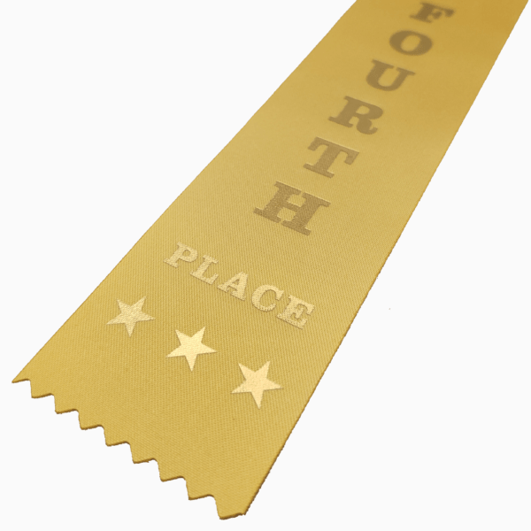 Fourth place award ribbons