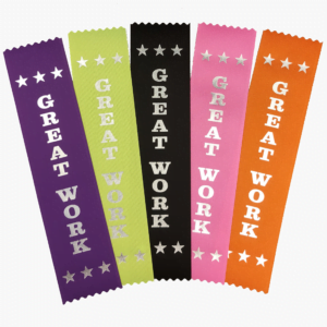 Great work ribbons - mixed colours