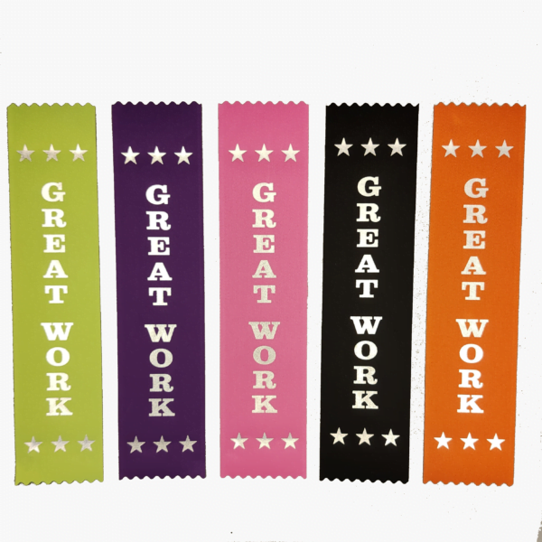Great work ribbons - mixed colours