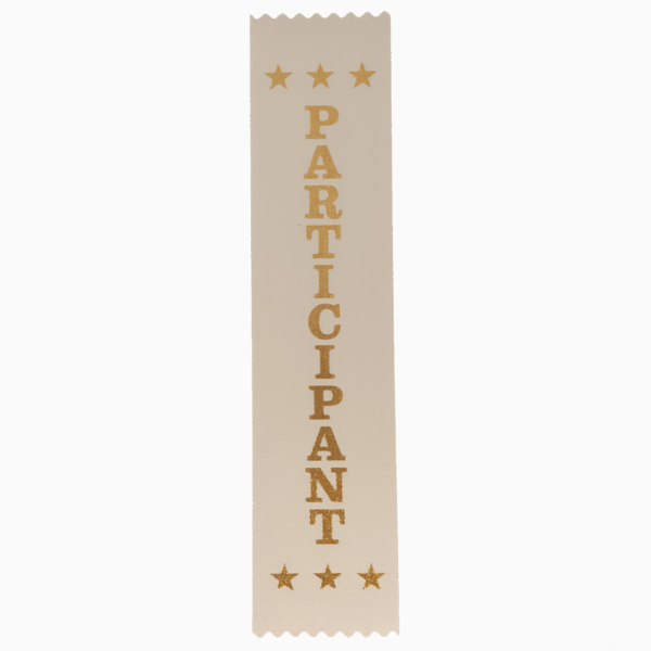 Participant award ribbons