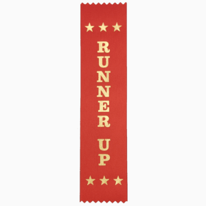Runner Up award ribbons