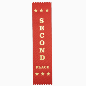 Second Place award ribbons