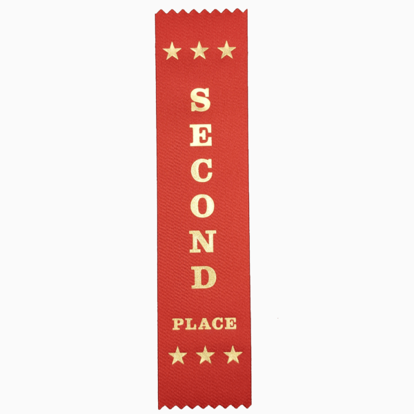 Second Place award ribbons
