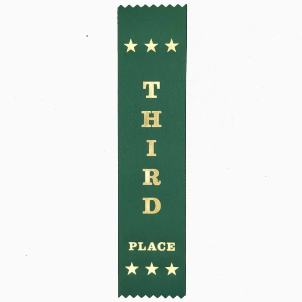 Third Place award ribbons